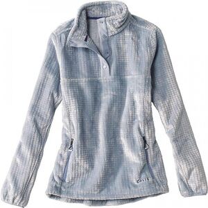 Orvis Mesa Fleece Quarter-Snap in RARE color Blue Fog S
